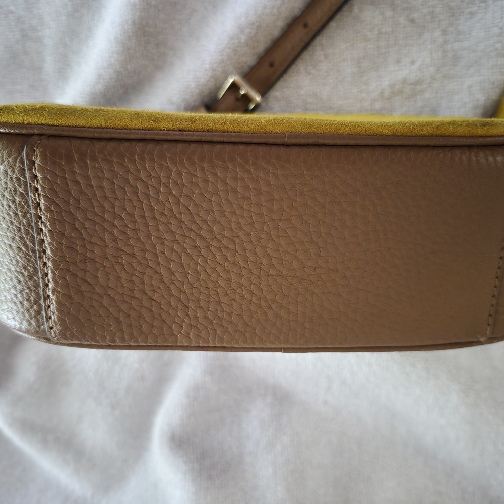 Kate Spade Yellow Suede Crossbody Bag - Picture 6 of 7